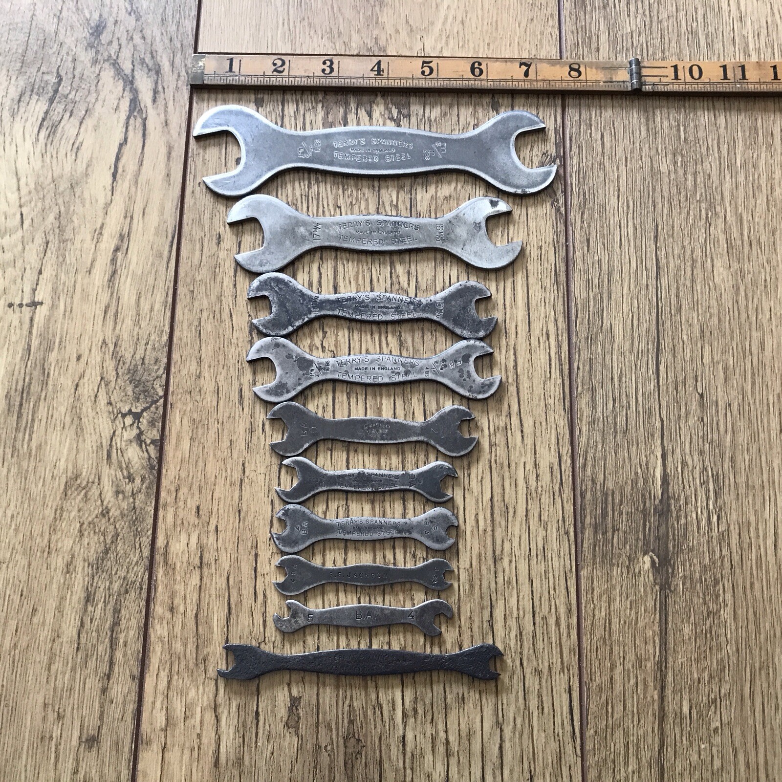10 Vintage Terrys Spanner’s Whitworth And Metric.