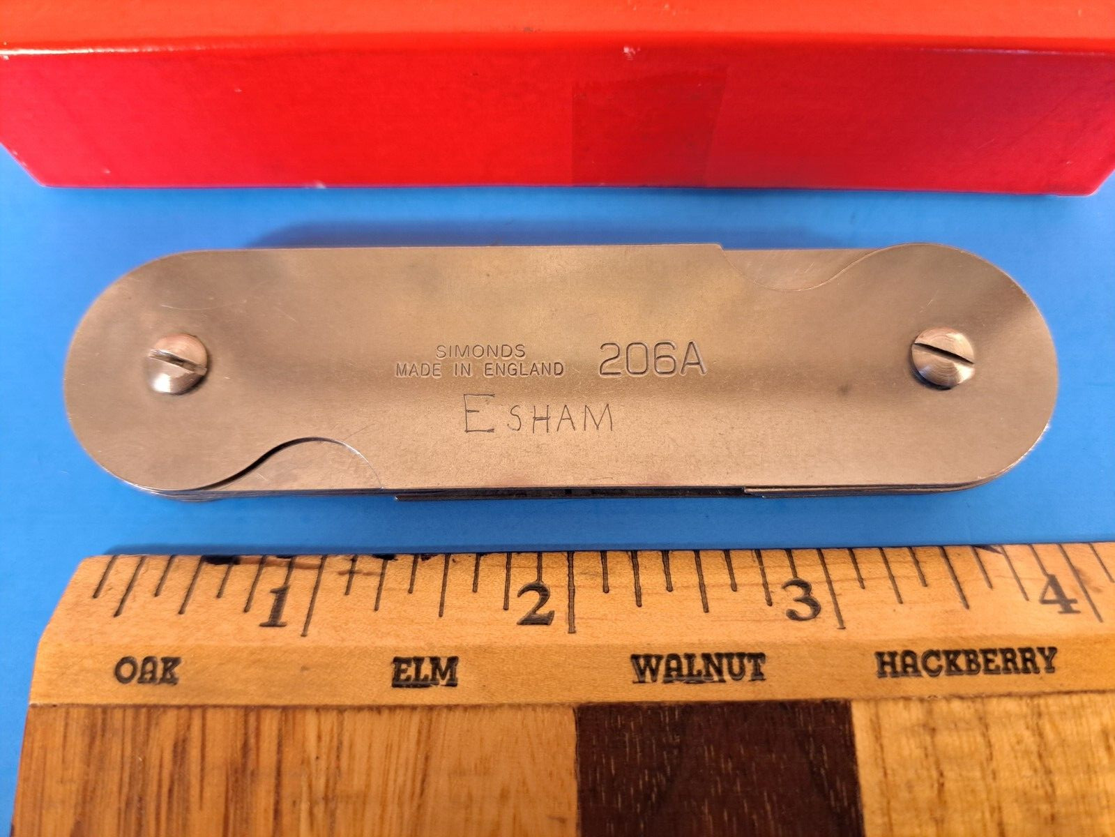 Vintage Simonds Radius Gage Blades No 206A 16 Int/Ext in Box – Made in England
