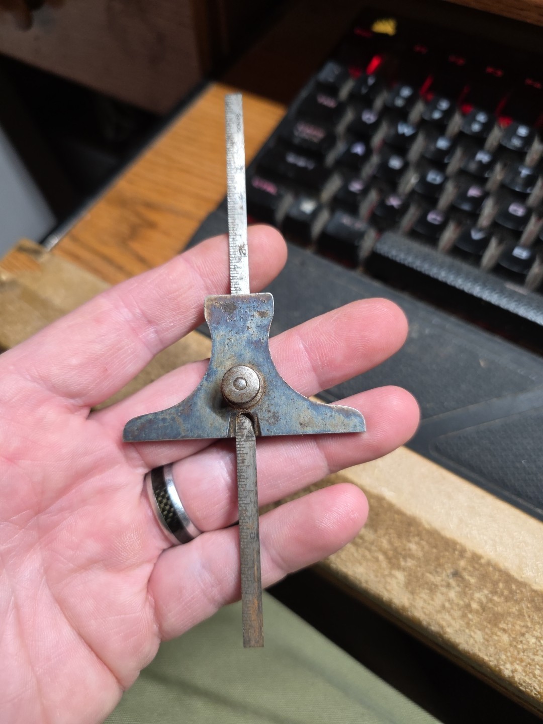 The Lufkin Rule Co. No.510 Hardened Depth Gage Lufkin No.2310 6” Rule