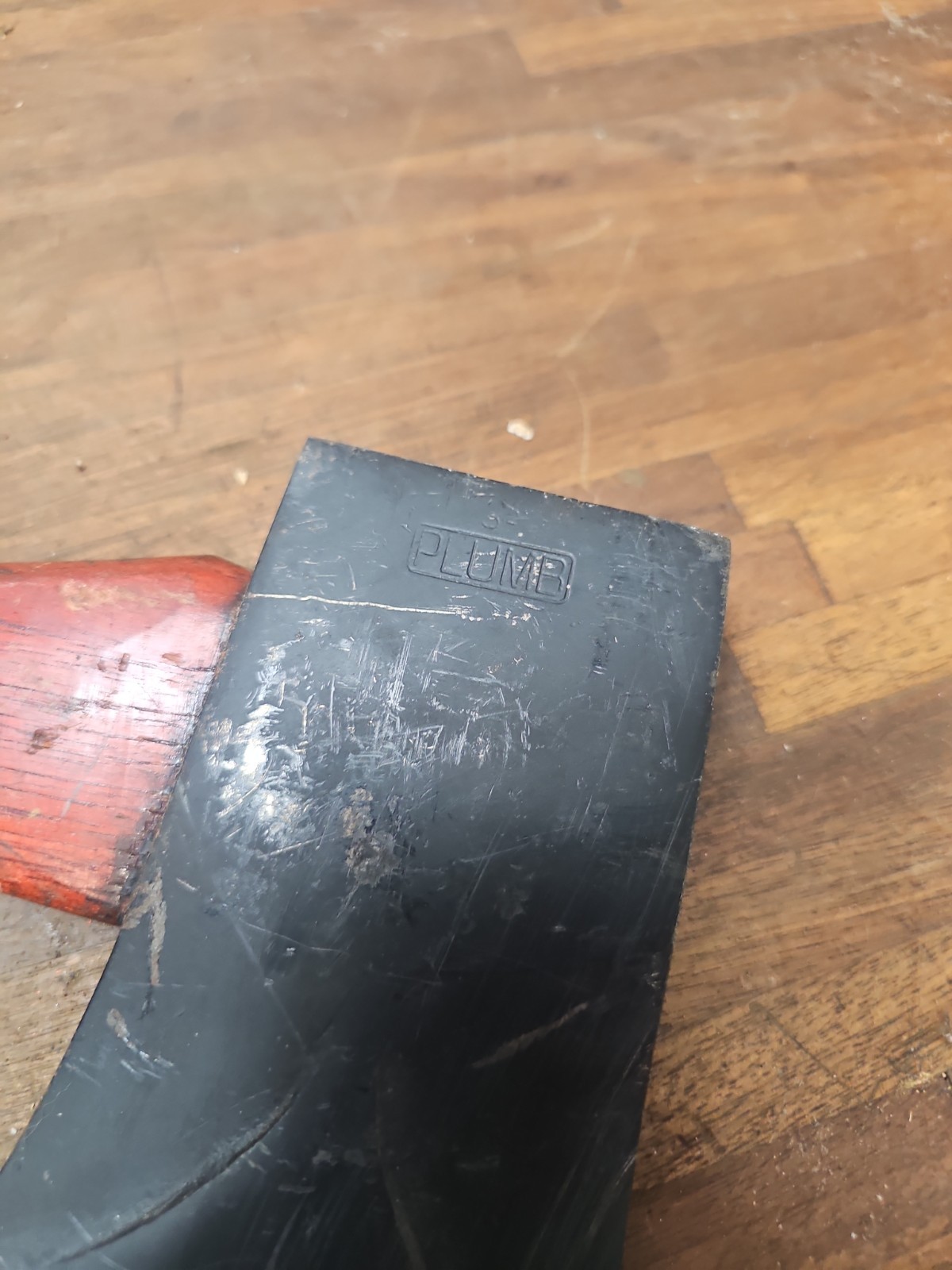 AC10- Vintage Plumb Single Bit Axe with bevels 4 lb 5 oz