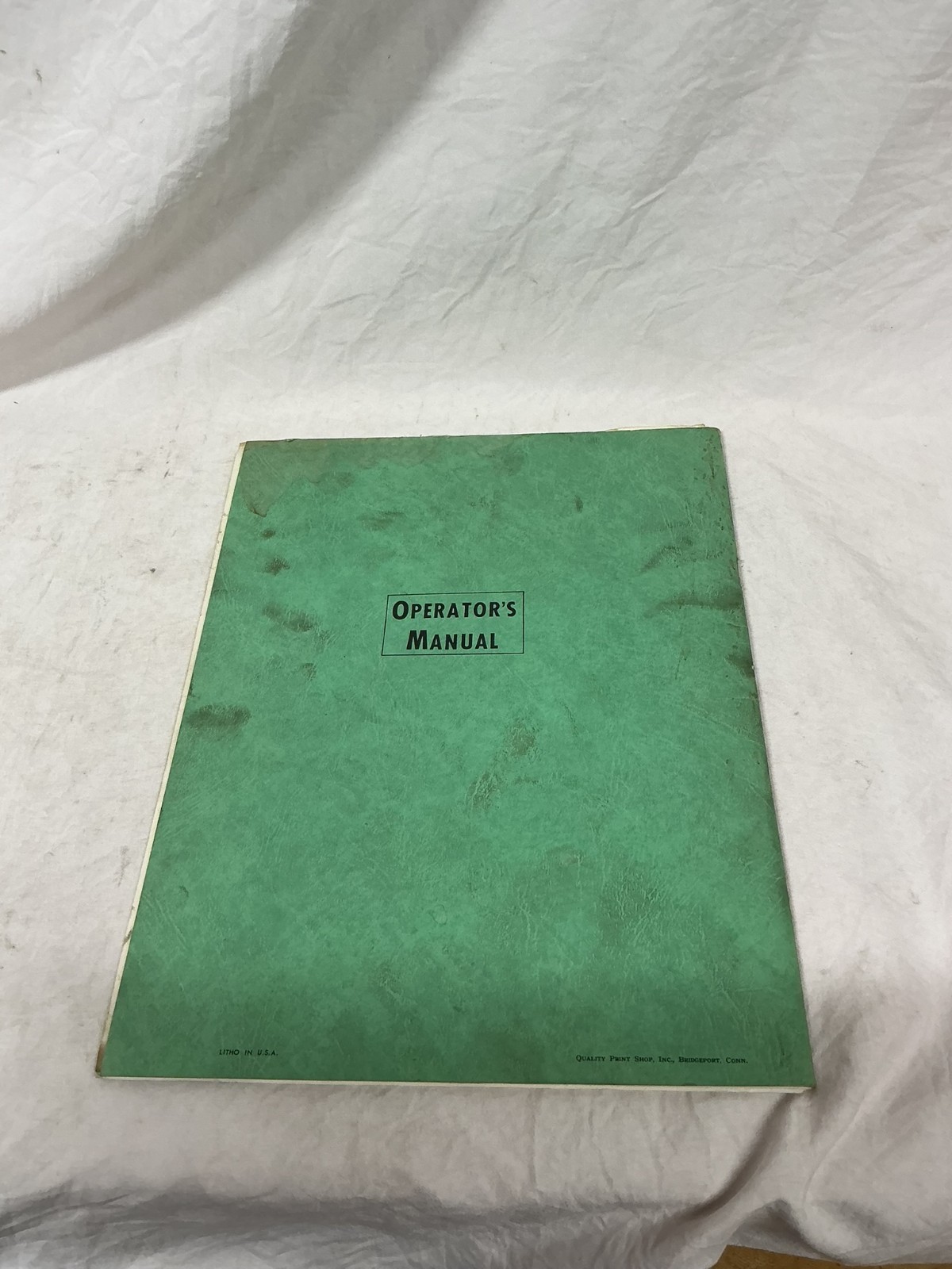 1964 Bridgeport Machines Inc Operators Manual Connecticut Vintage