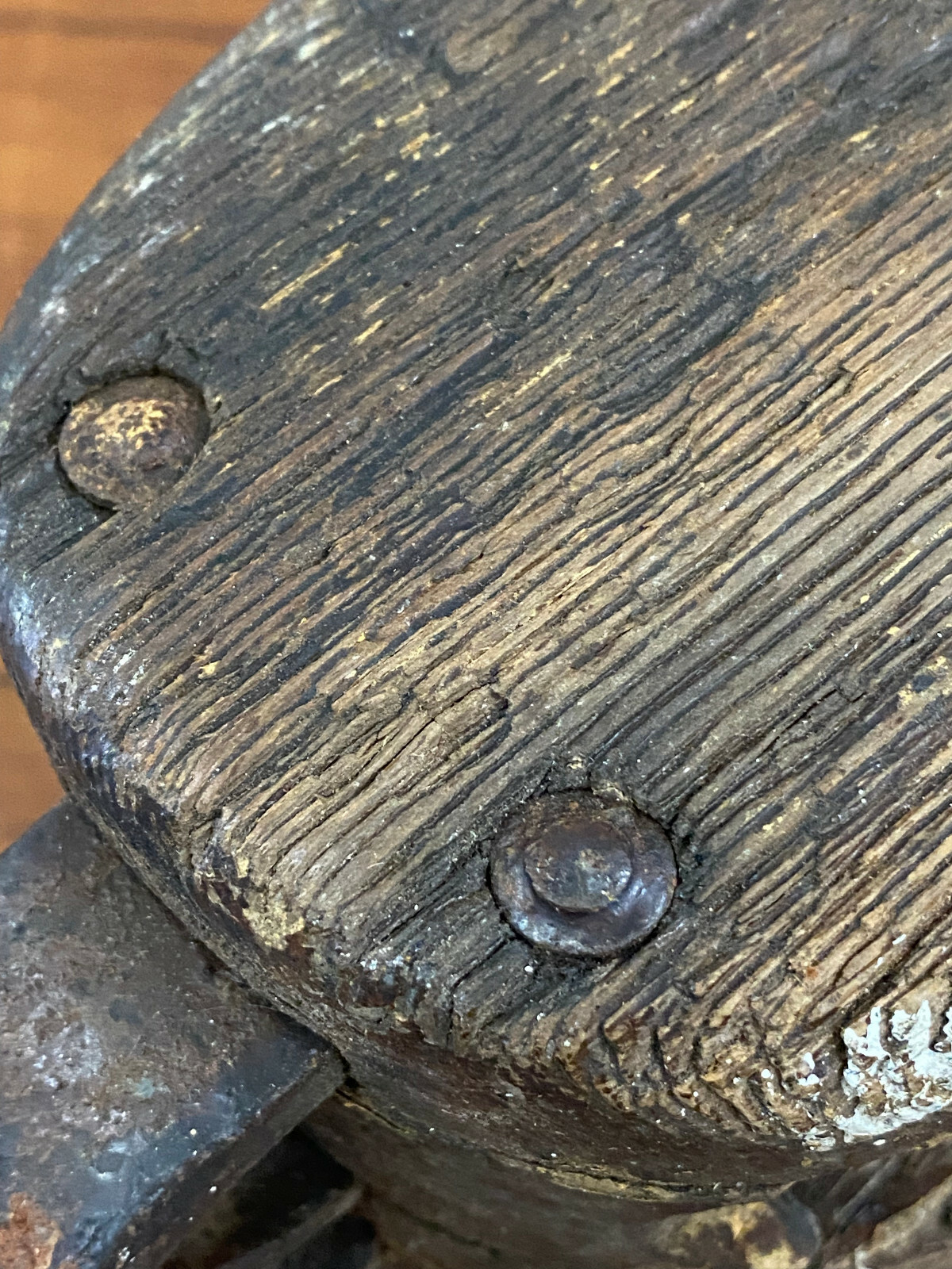 Vintage Wooden Block Double Pulley ~ Western Lock Co.