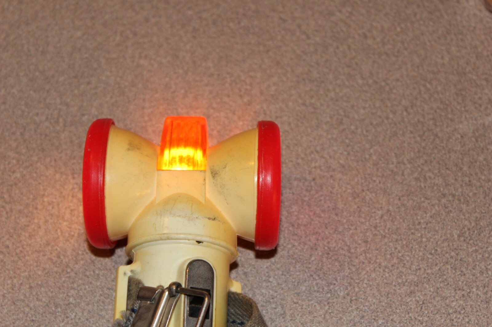 Vintage Made in Hong Kong Flashlight w/3 Lights WORKS !!!!!!