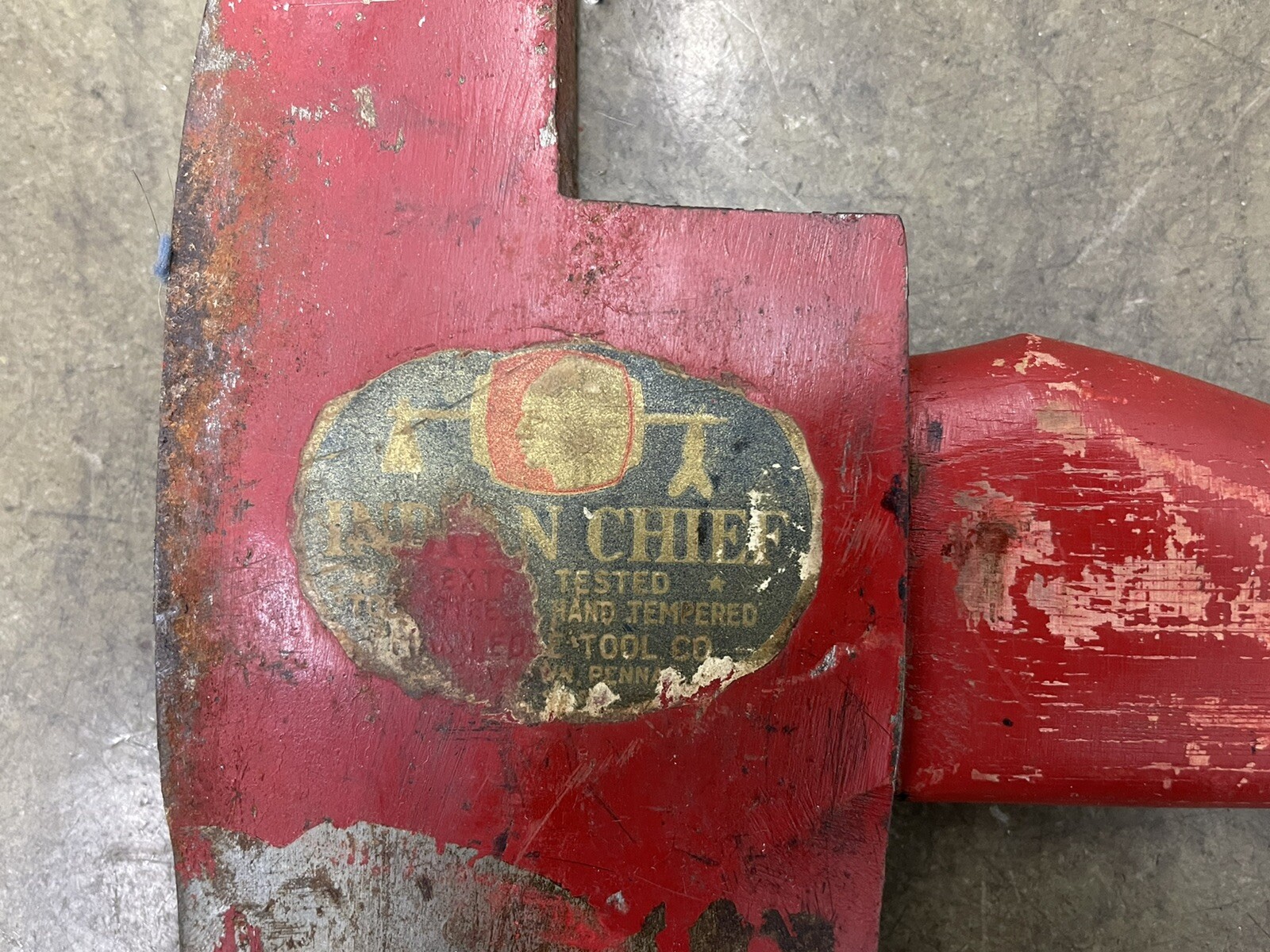 Vintage INDIAN CHIEF Fireman’s Axe Mann Edge Tool Co. 36” LOCAL PICKUP ONLY