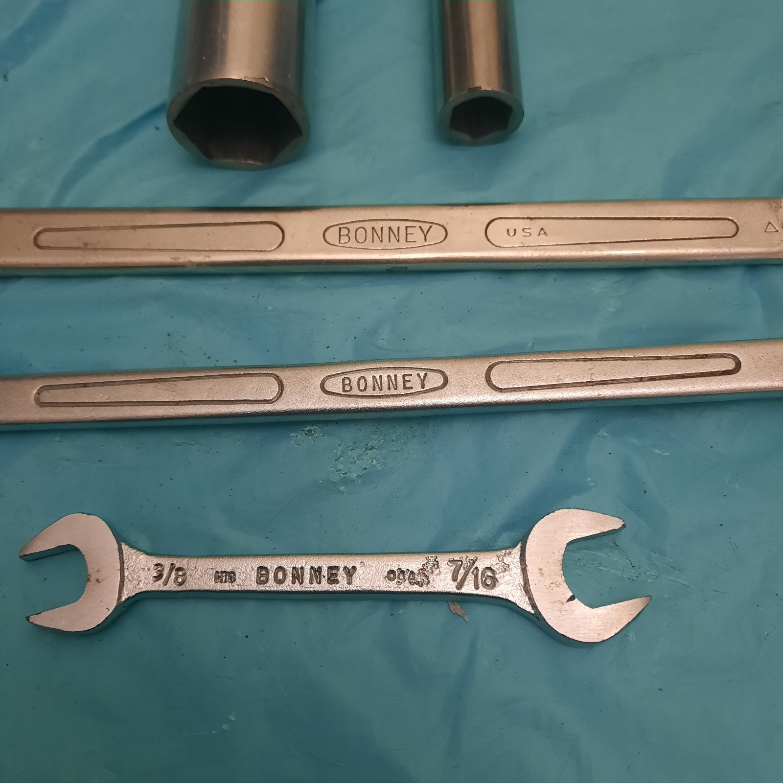 Vintage Bonney wrenches and sockets. USA. See Description.
