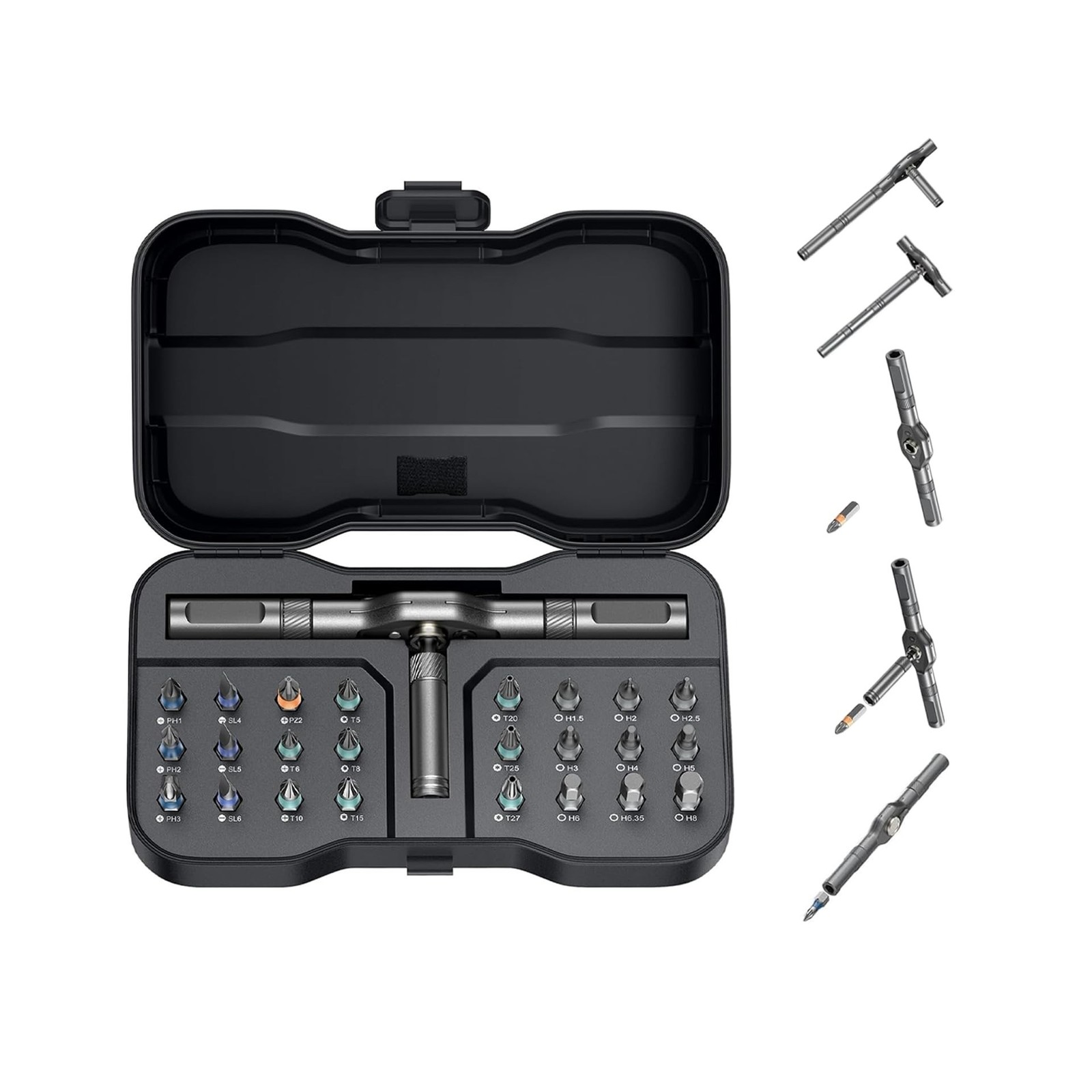 2026 Upgraded 24-in-1 Magnetic Ratchet Screwdriver Set, T-Handl… FAST USA SHIP