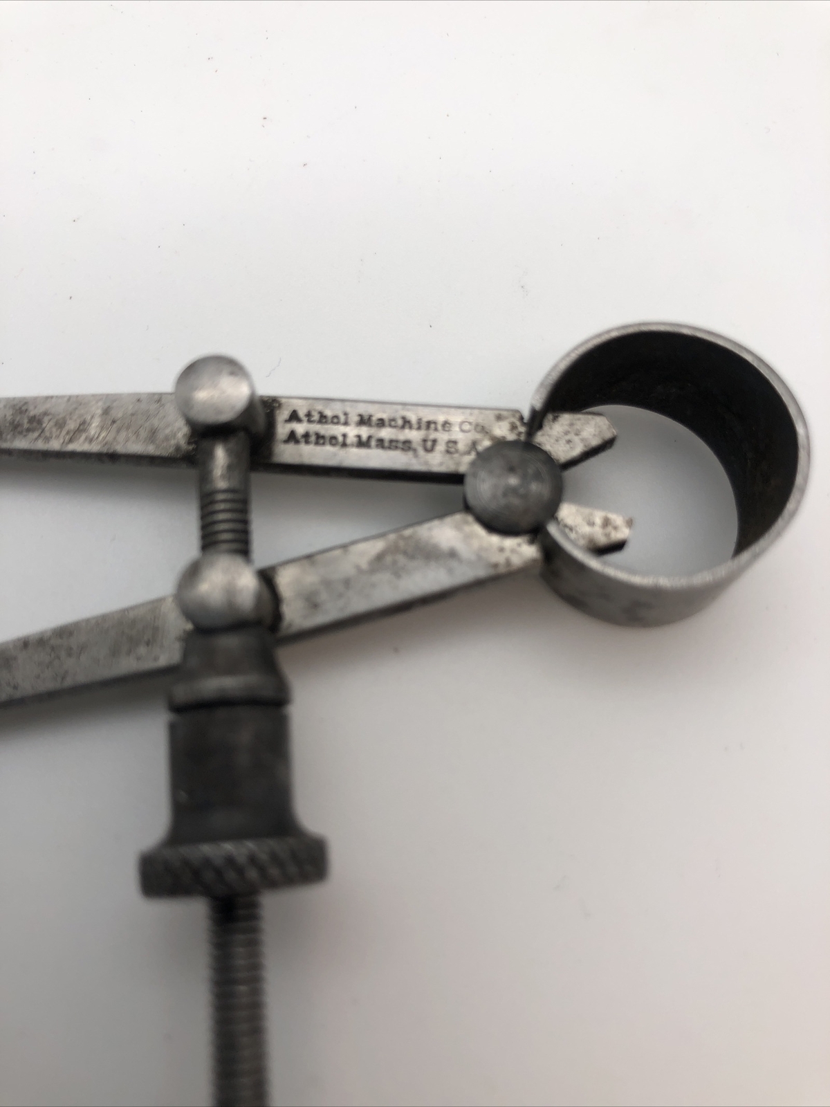 Vintage Athol Machine Co. 3” Inside Spring Calipers Flat Legs Made In USA