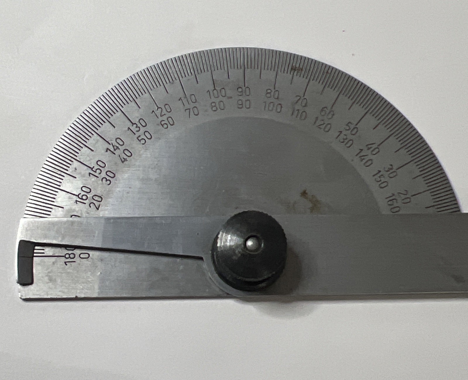 Helios Protractor 0-180 Degree Semi Circular Head Protractor Made in Germany 8″