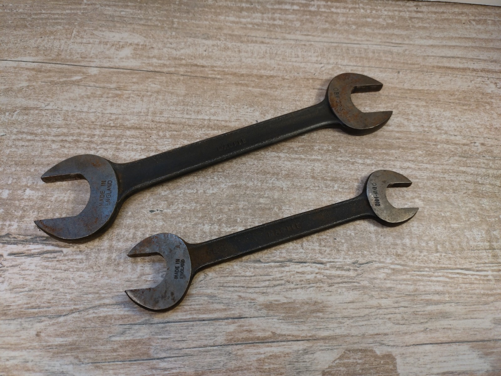 Garringtons Spanners Ideal For Vintage Tool Rolls (11/16w-9/16w) (3/8w-7/16w)