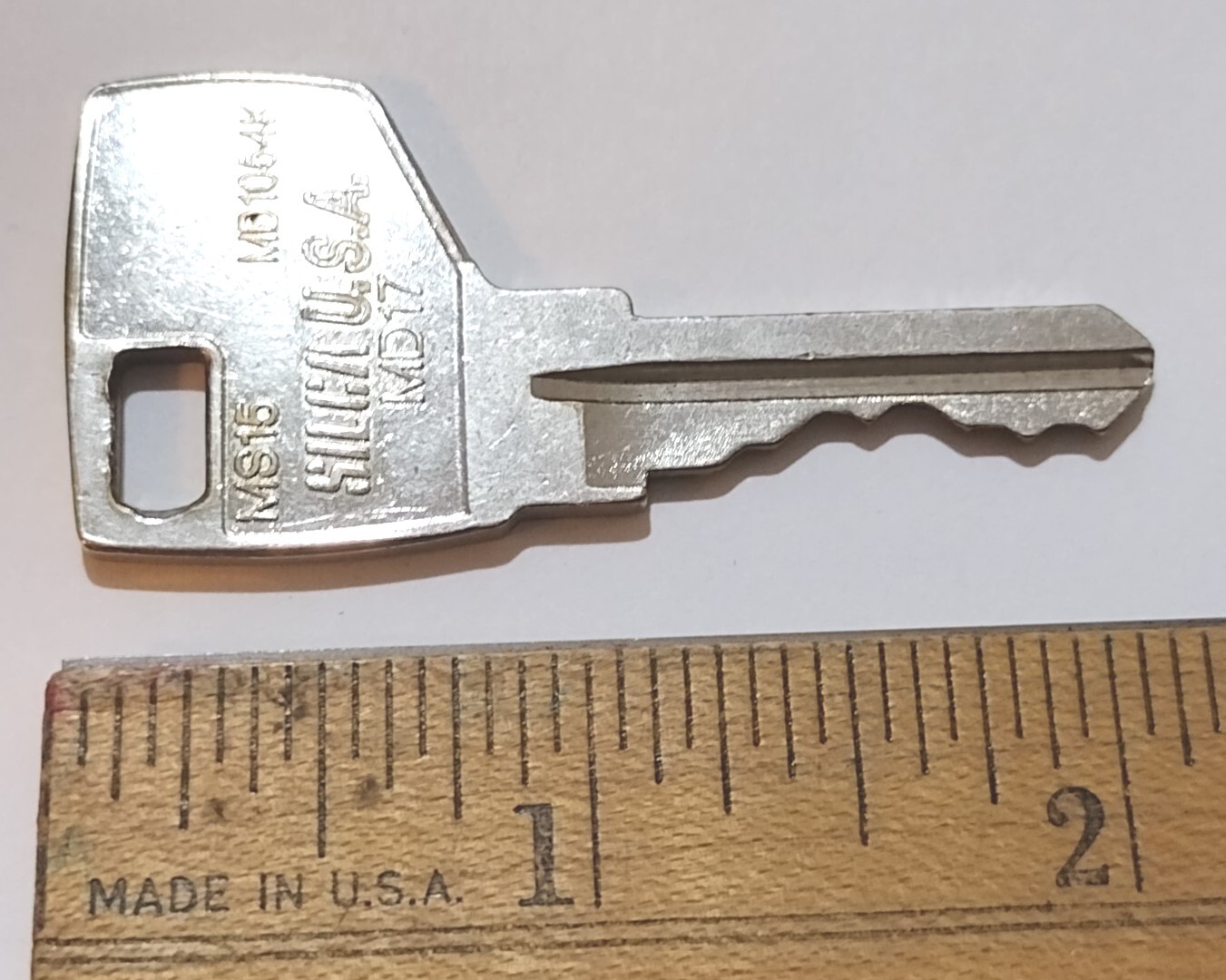Vintage Key SILCA MS15 MD1054K MD17 Appx 2-1/8″ Replacement Locks Steampunk