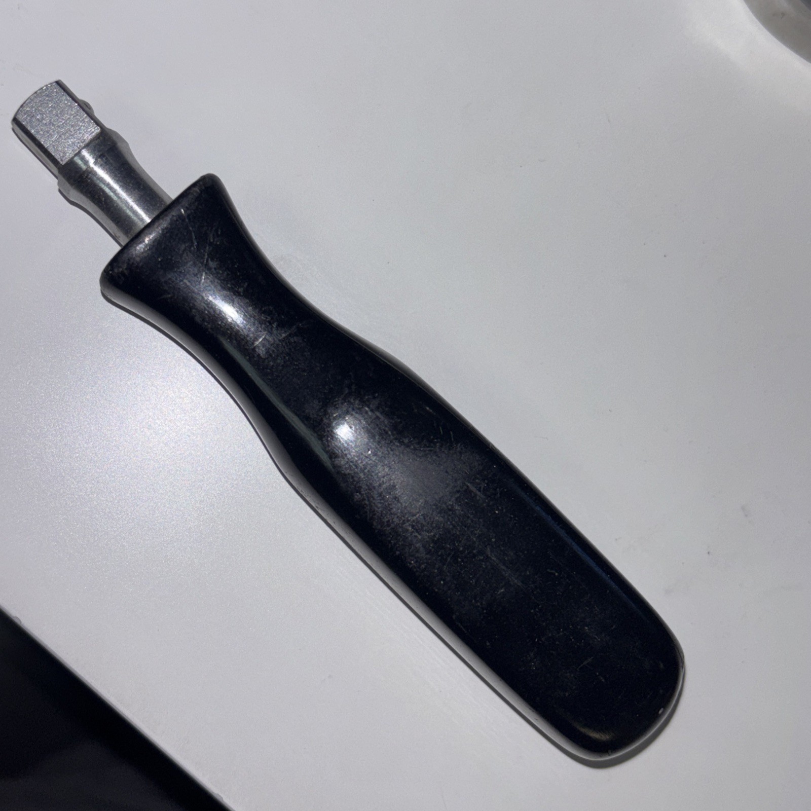 Snap-On FV40A 3/8″ Drive Black Hard Grip STUBBY Socket Spinner Driver Handle USA