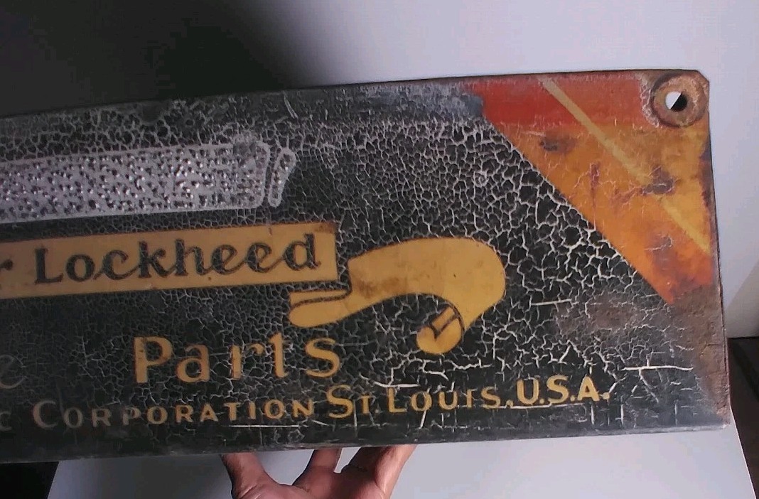 Vtg. LOCKHEED BRAKE Service Parts Organizer Wagner Product USA 20″L Advertising