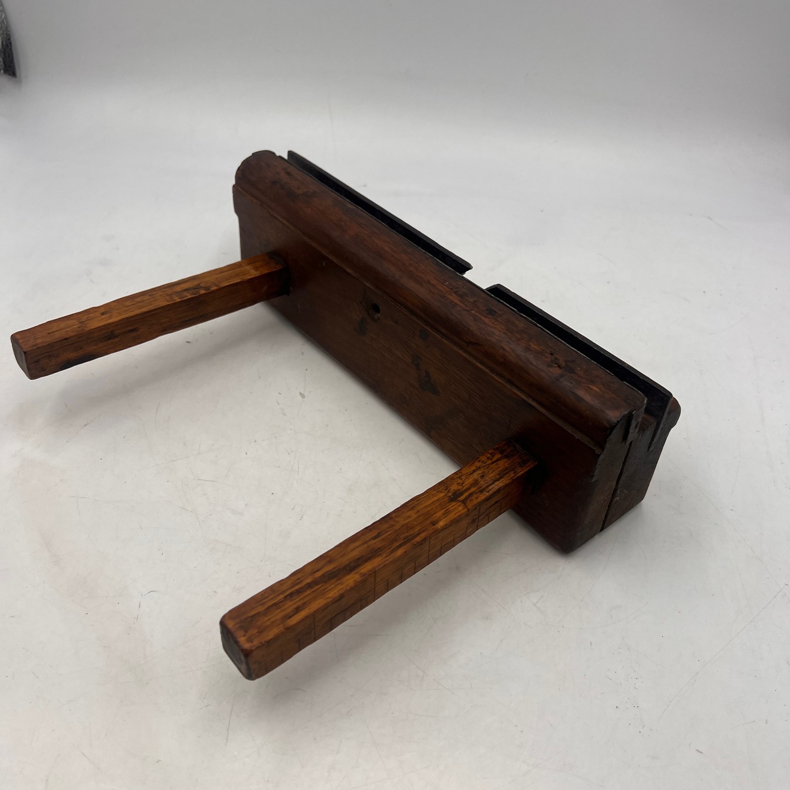 Antique 19th Century Wooden Wood Slide Plow Plane Tool