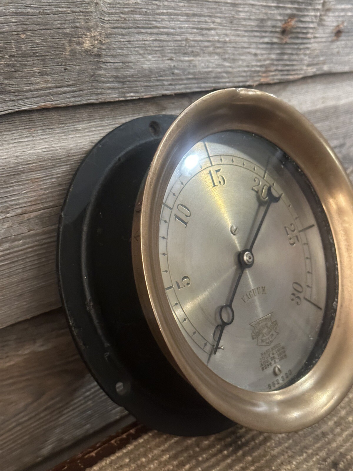 Vintage Crosby Steam Gauge Pressure Gauge Vacuum Gauge