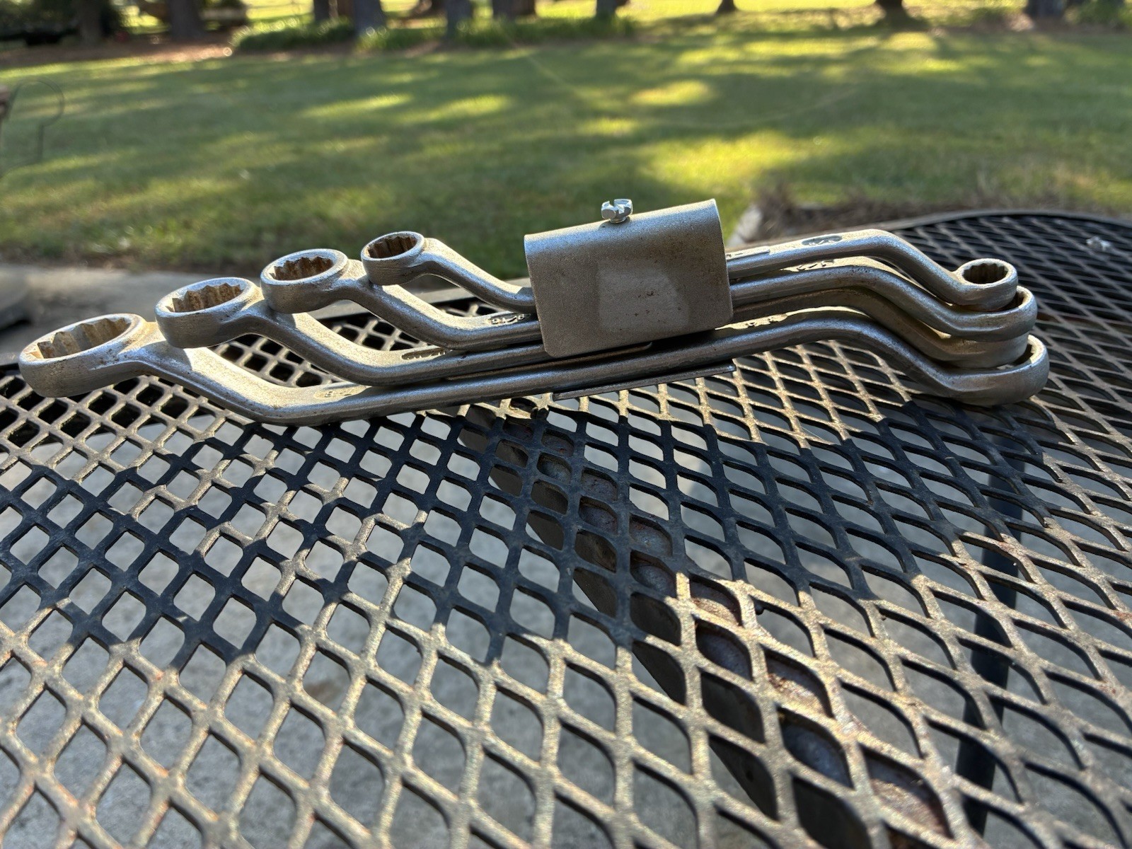 Vintage Barcalo Box End 4pc Wrench Set With Clip 3/8” to 7/8”, Made In USA