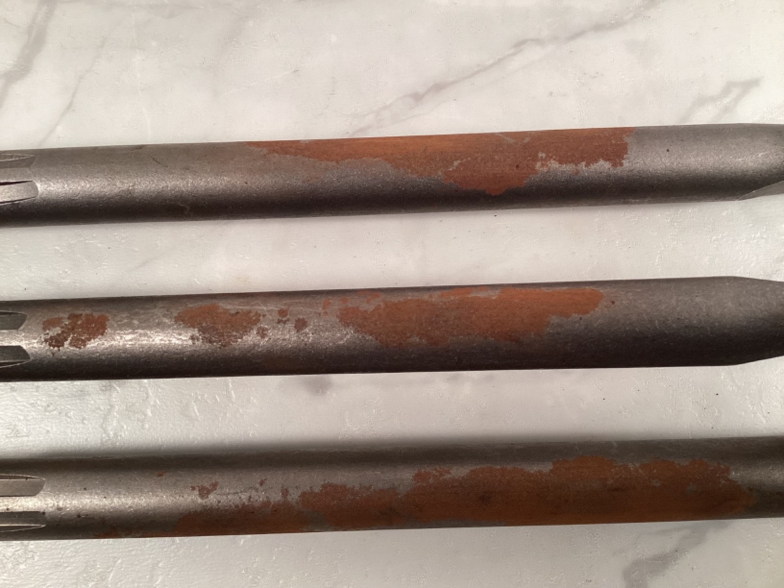 NOS Masonry Chisel Bit Set 3Pcs Warrior #62828 Steel Concrete Flooring Brickwork