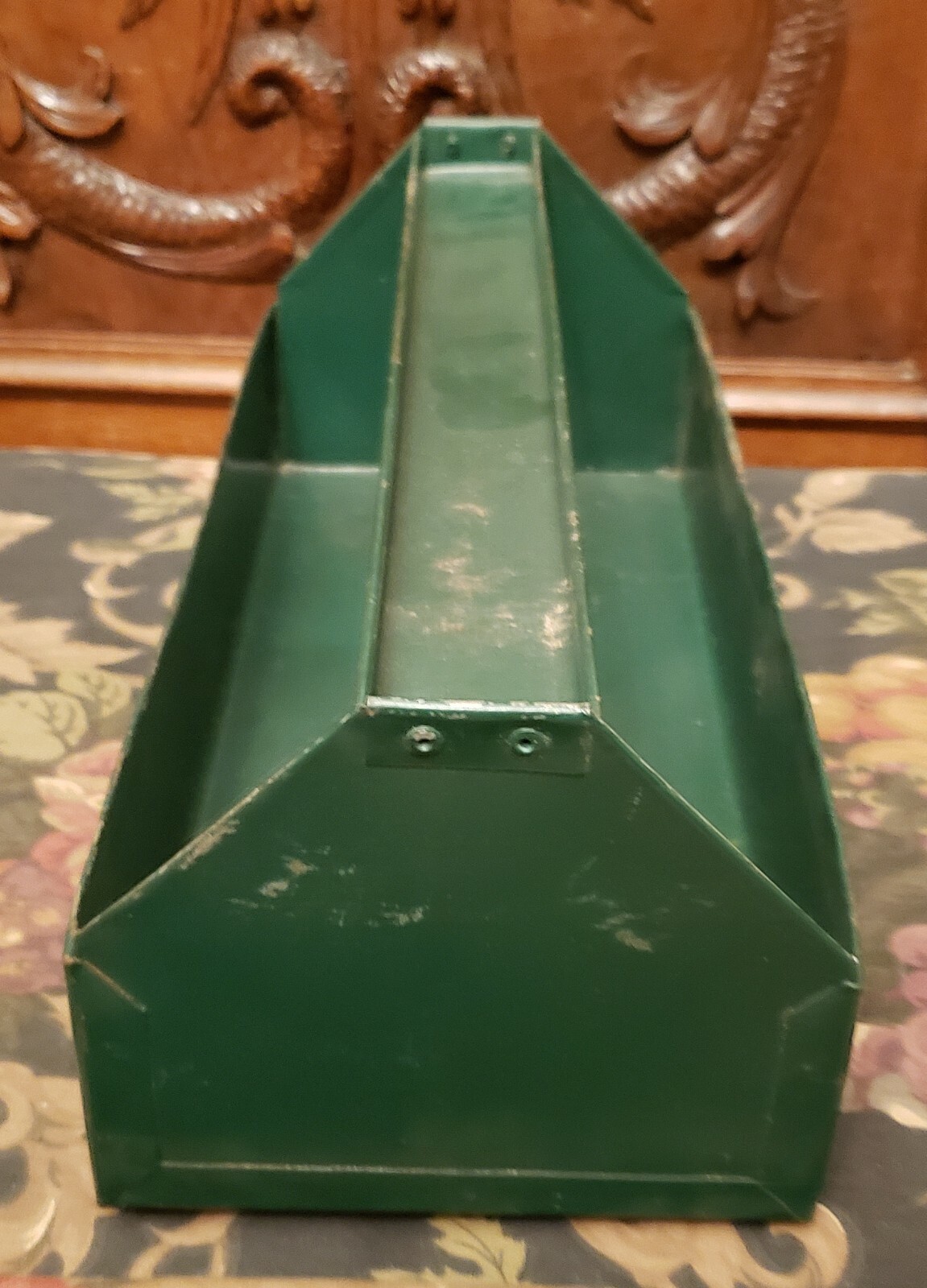 Handy Tool Box carrier with misc parts/tools 13.75″ x 6″ x 5″.