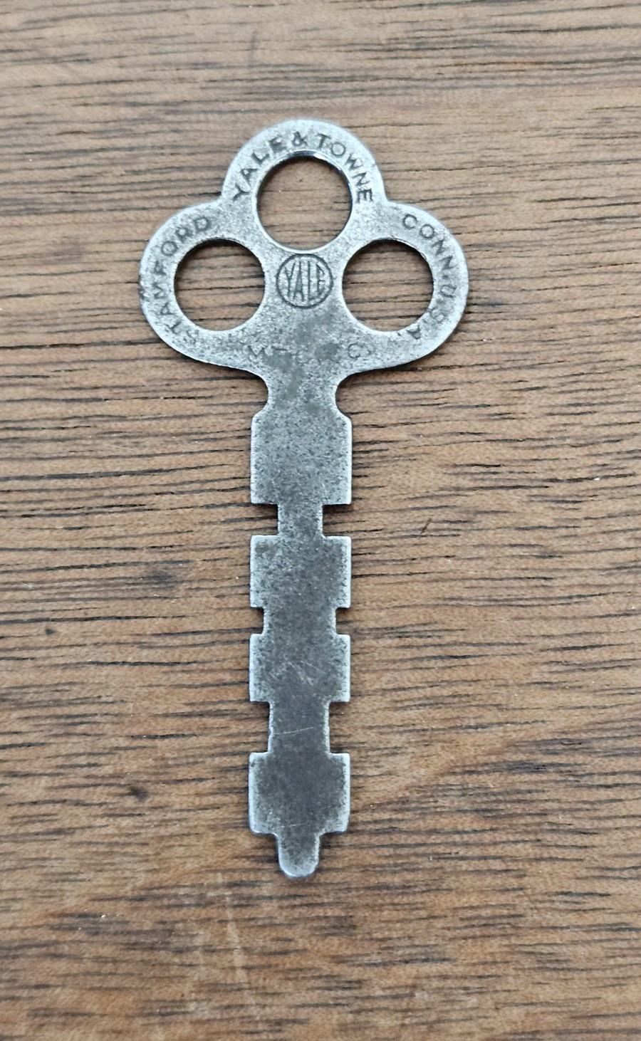 Vintage Yale & Towne Key 50 flat, straight key Stamford Ct USA