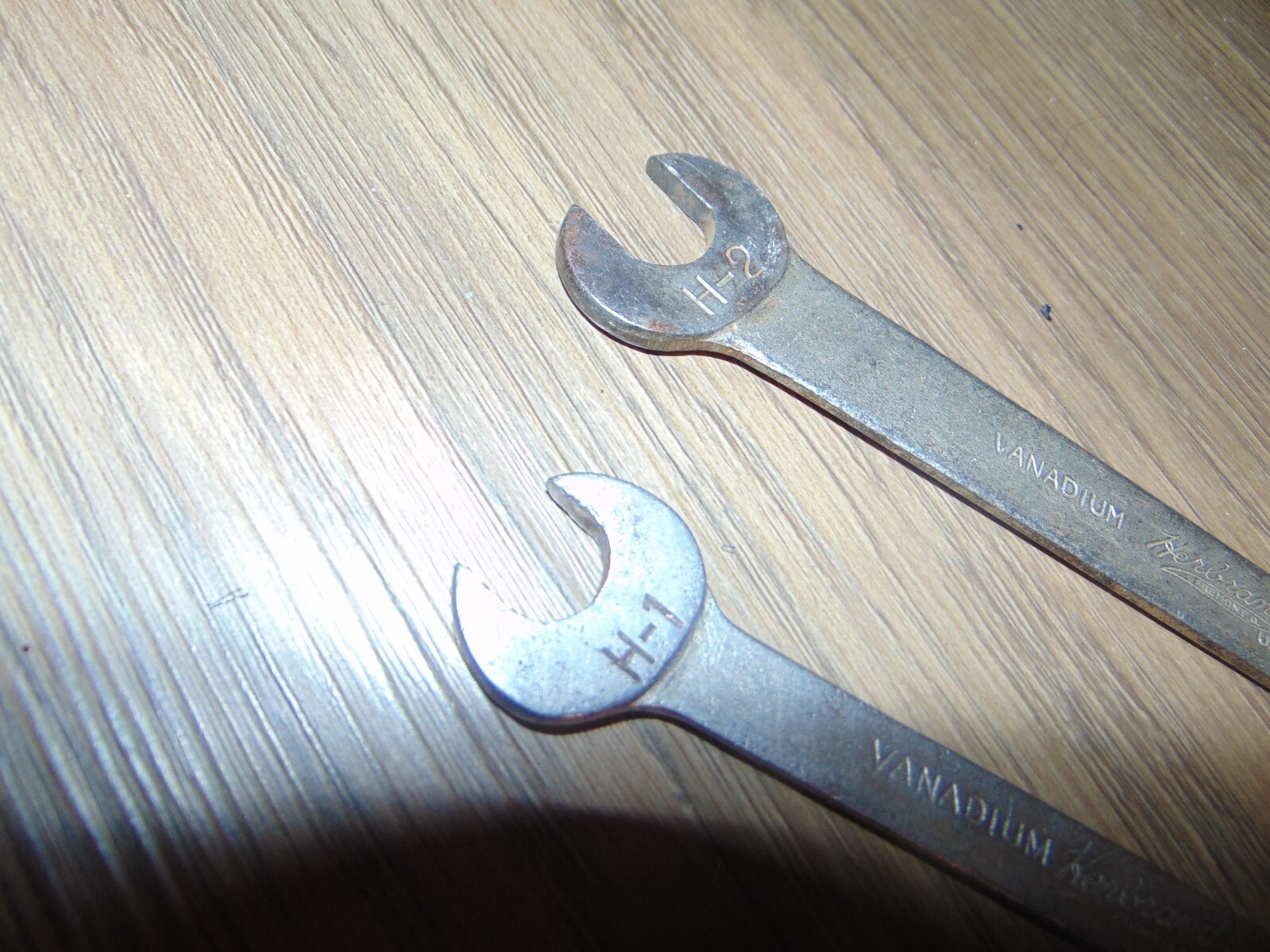 2 Vintage Herbrand 7/16 X 1/2 H-1,1/2 X 9/16 H-2 Flat Tappet Wrench Set USA Tool