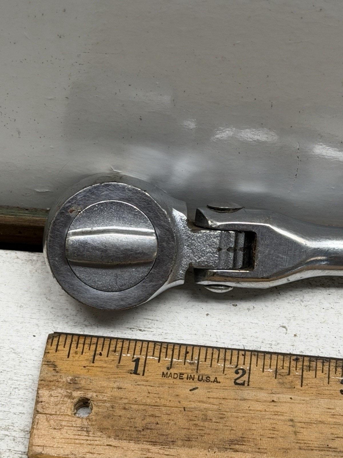 Vintage Champion Plug Master II CT451 Off Set Flex Head Ratchet Knurled Handle
