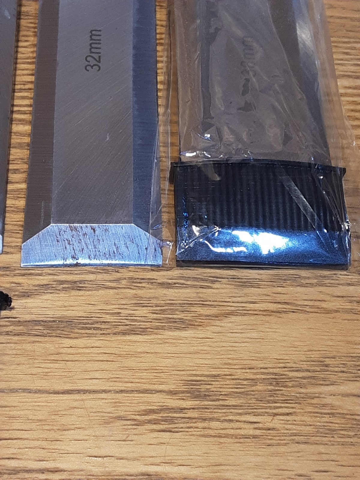 A Vintage Set Of Clarke Bevel Edge Chisels With Oil Stone In Presentation Box