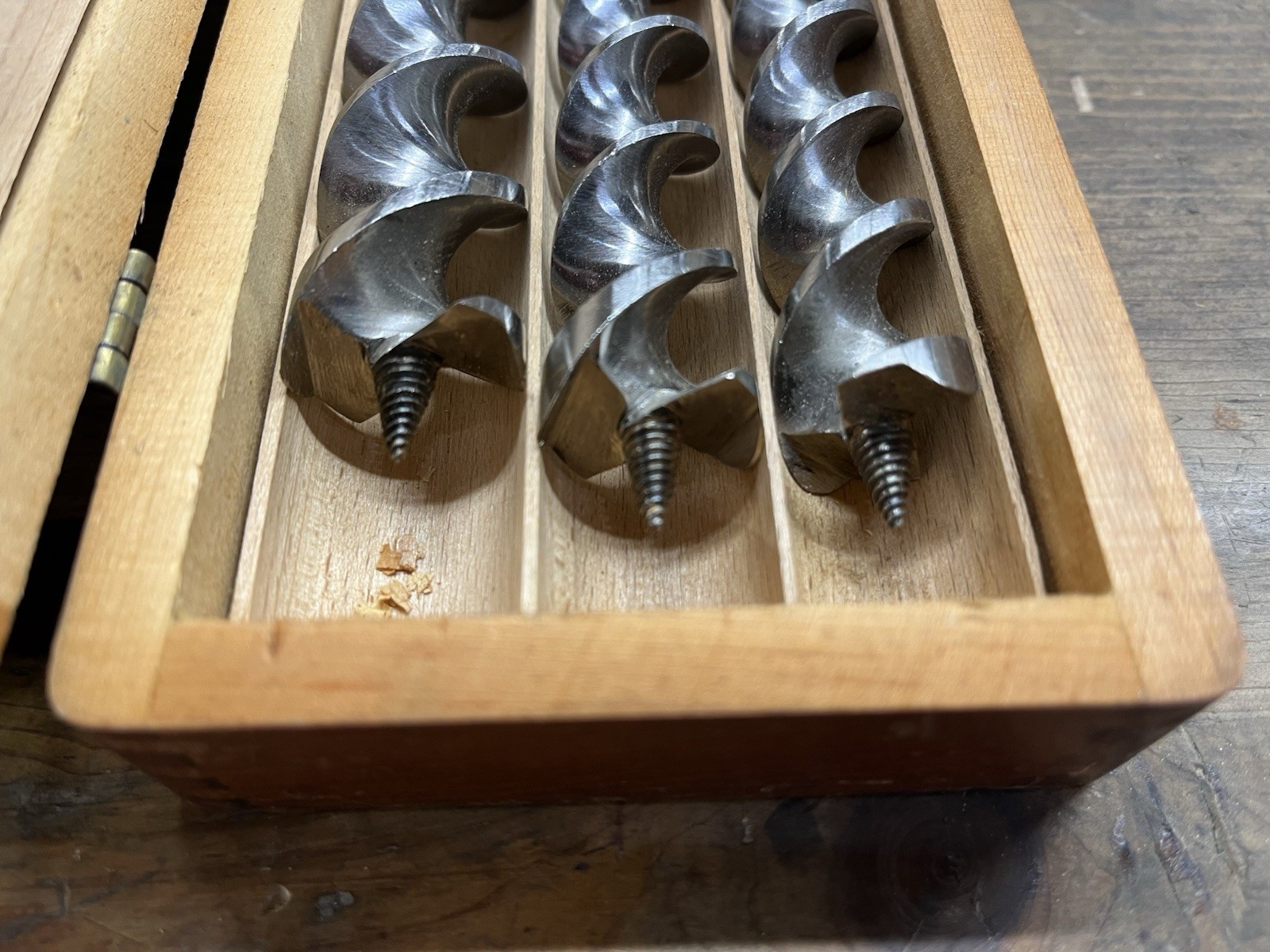 Russell Jennings Auger Bit Set 100 in Original Box 13 Bits