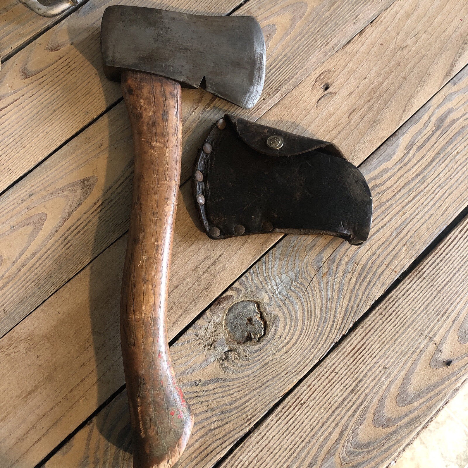 Vintage Plumb Boy Scouts of America Hatchet and Leather Sheath