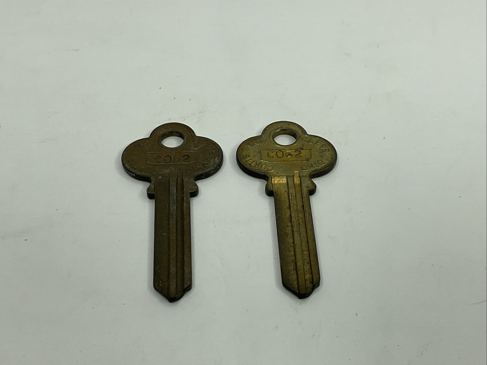 Curtis Industries NOS Key Blank Lot Of 2 Uncut C062 Brass CK14 A
