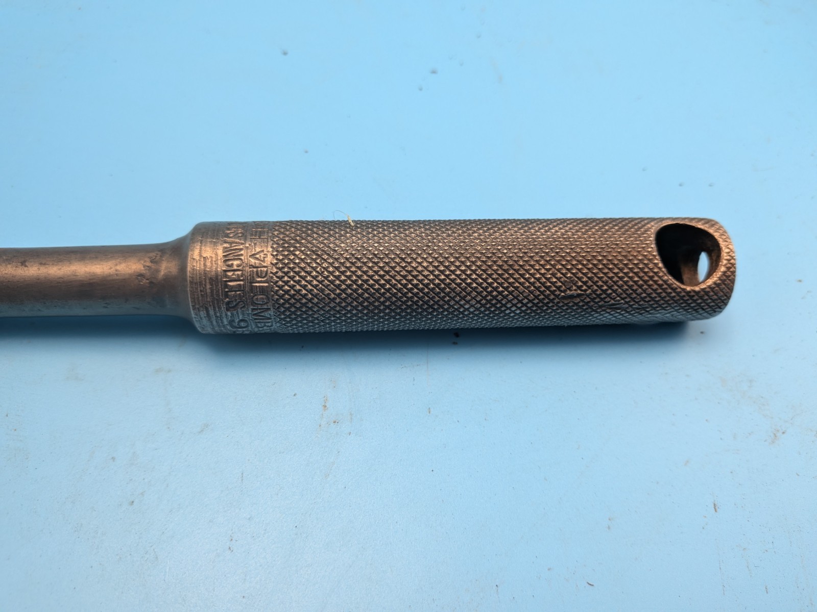 Vintage Plomb Los Angeles Round O DH 1/2″ Breaker Bar Socket Wrench 1929 Date