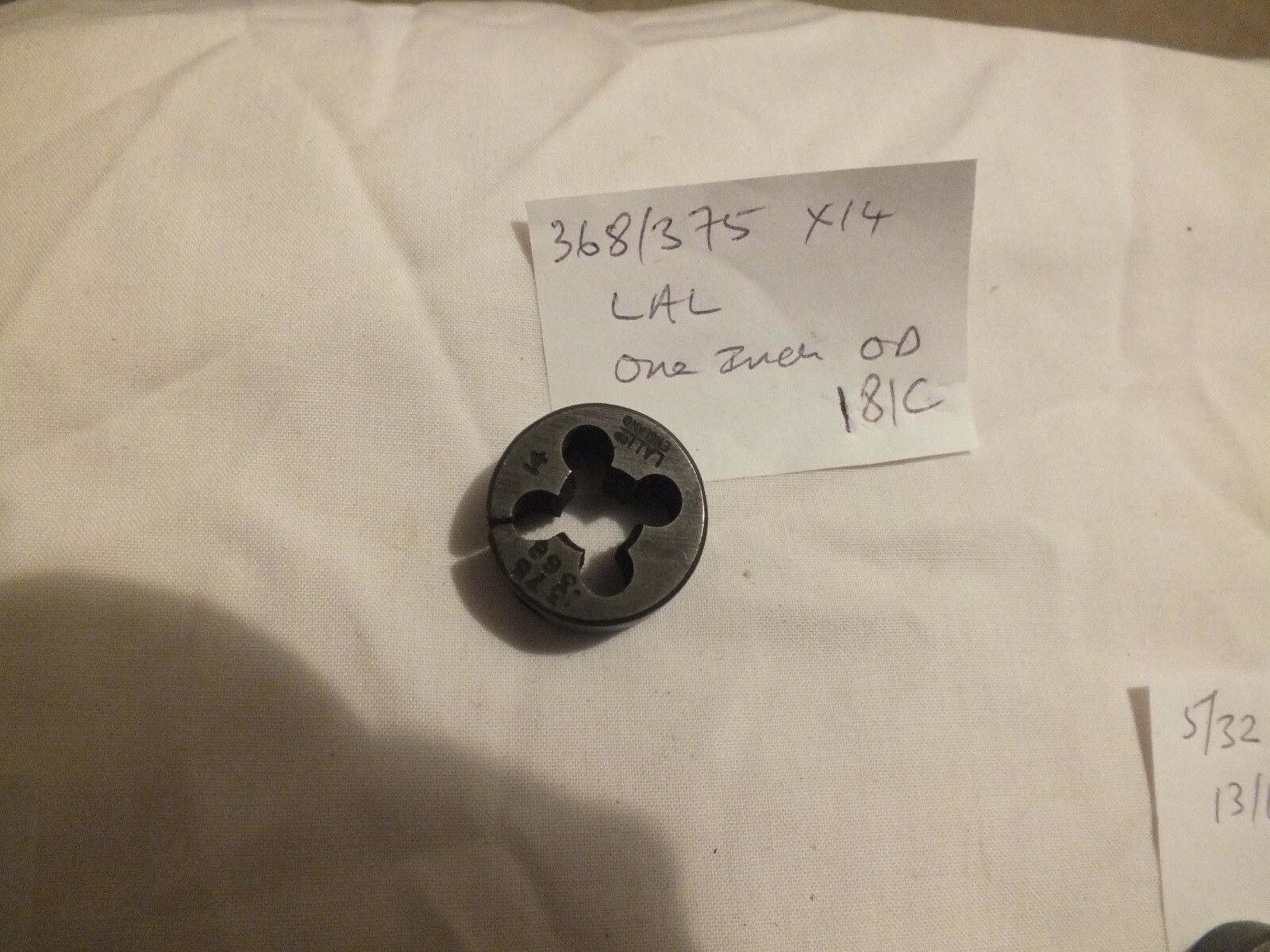 368 / 375 x 14 die – lal – one inch od – ENGINEERING TOOLS