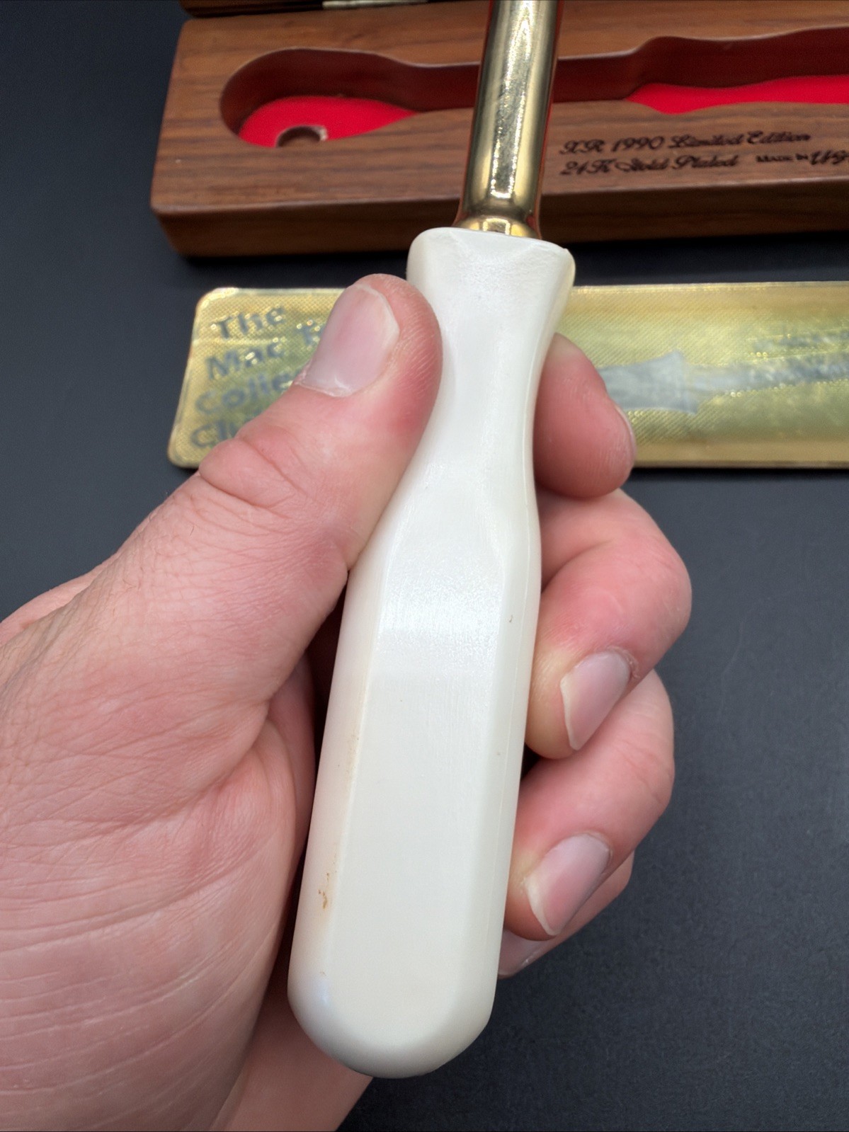Mac Tools 3/8 24k Gold Plated Limited Edition Ratchet Clear Head X.R. 1990