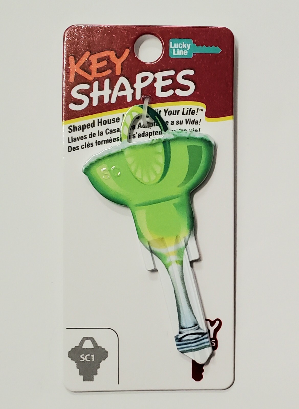 Margarita House Key Blank 3D Uncut Blank Shaped Key Stocking Stuffer Lucky SC1