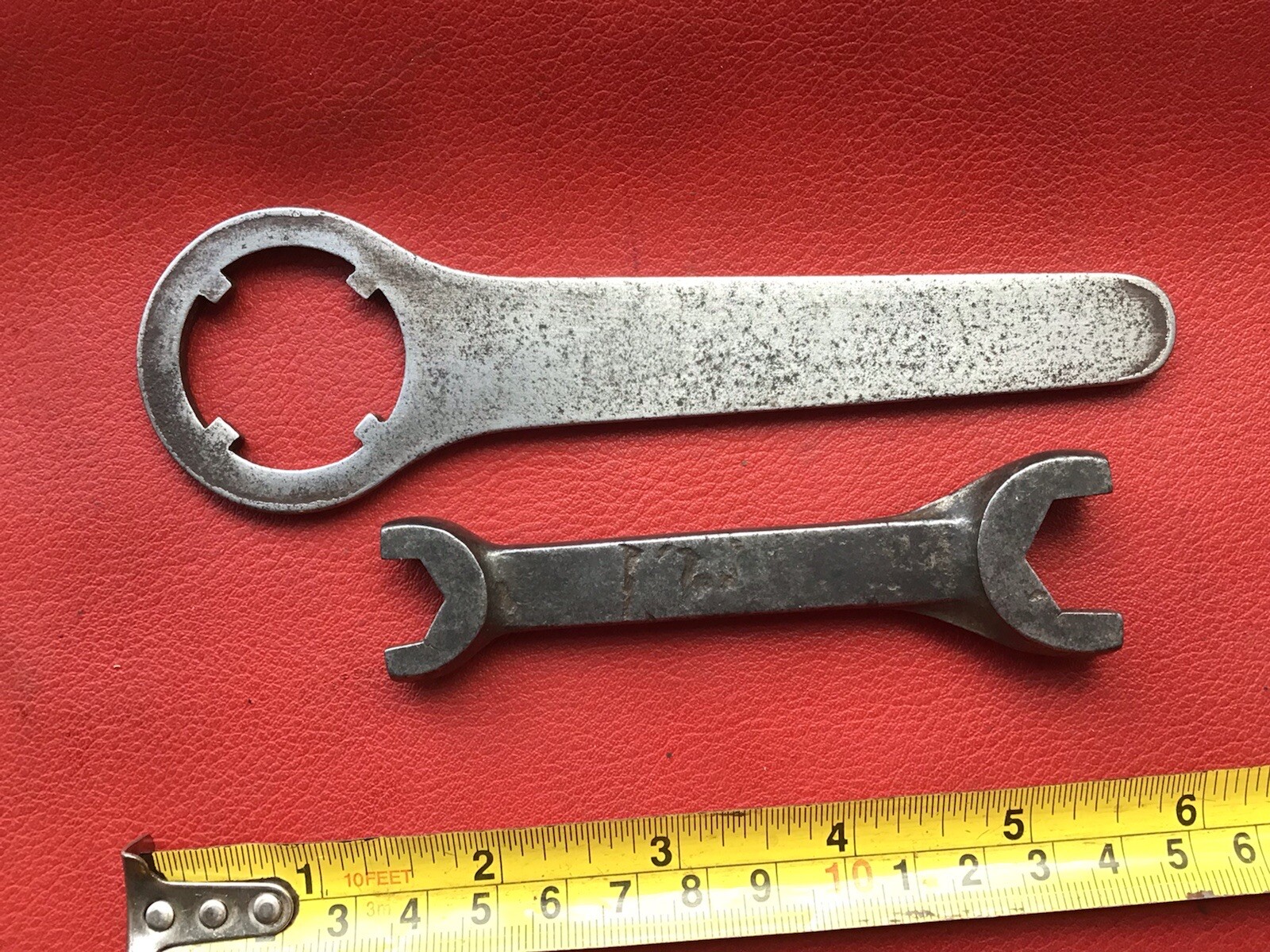 CHATER LEA MOTORCYCLE BICYCLE ENGINE VINTAGE SPANNERS RARE PARTS OF OLD TOOL KIT