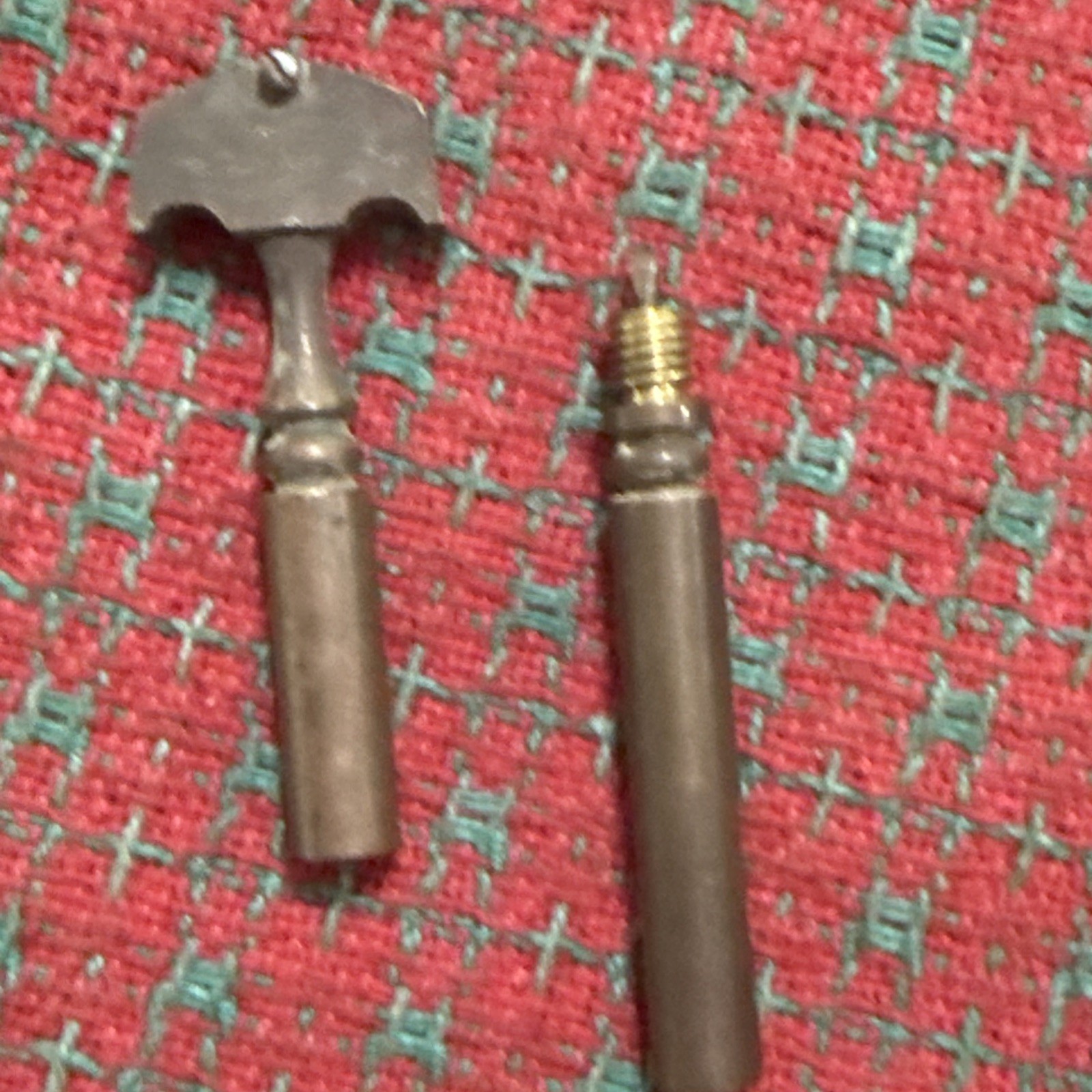 Antique Brass Glass Cutter w/ Screwdriver