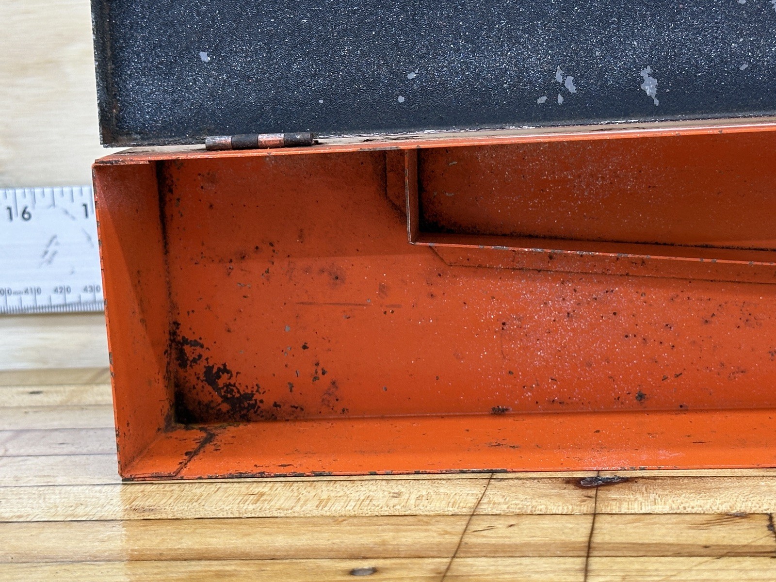 J. H. Williams Metal Tool Box Made In USA 12 1/2″ x 3” x 2”