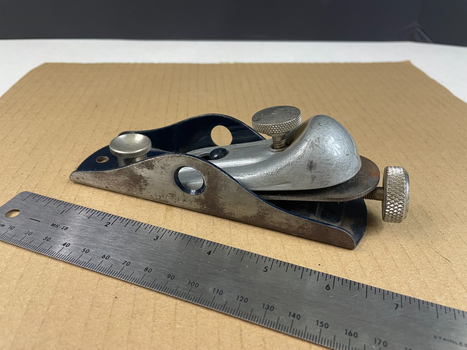 Vintage Stanley No. 118 Low Angle Wood Block Plane