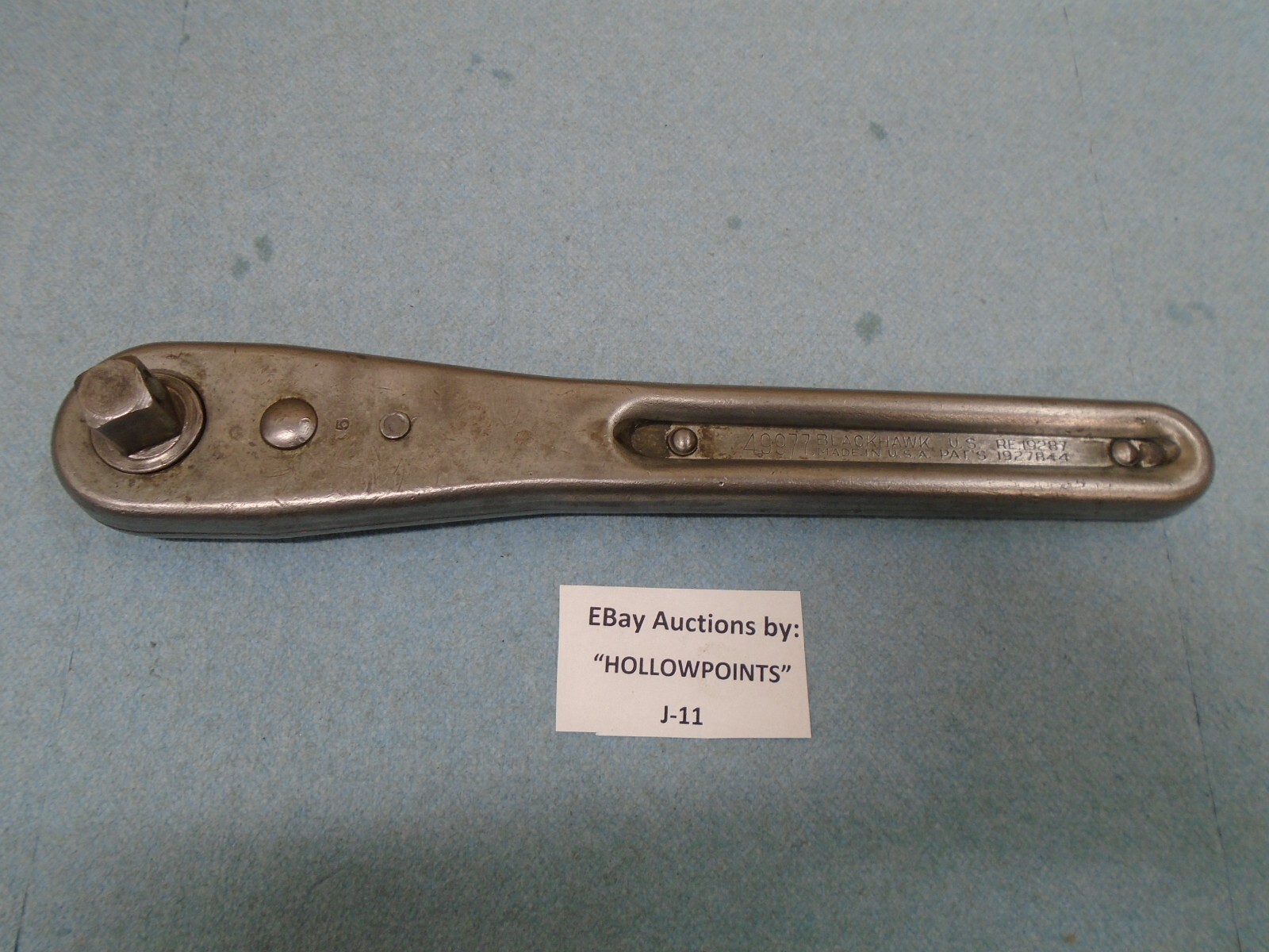 Blackhawk vintage No. 49977 Ratchet 1/2″ Drive 1945 Date Code J11