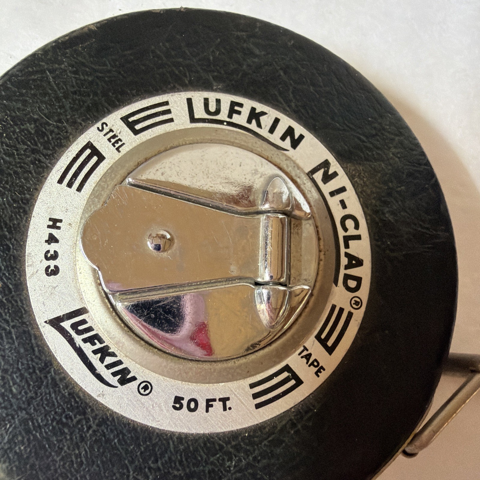 Lufkin Ni-Clad Vintage 50 Feet Original Steel Measuring Tape Collectible Tool