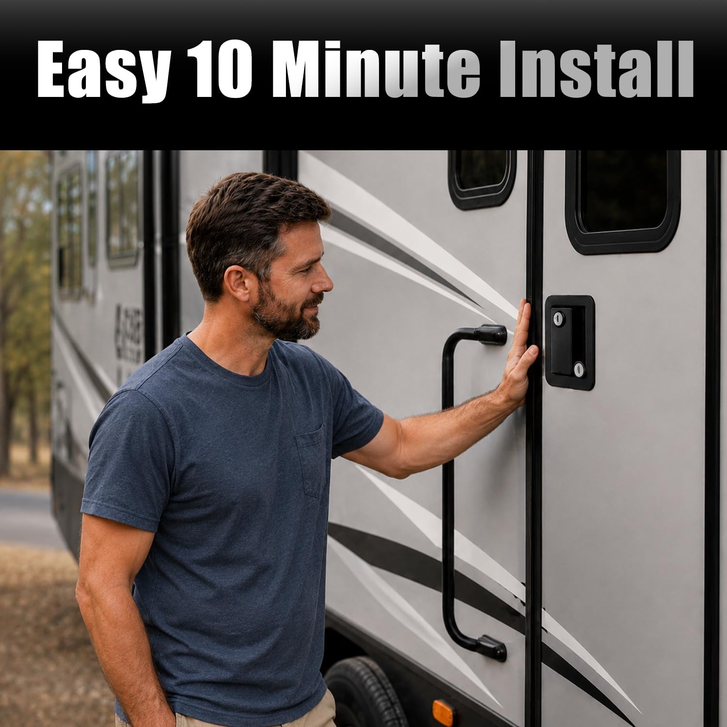 RV Door Lock for First-Time RVers, Replacement for Trailer Door Handle, Campe…
