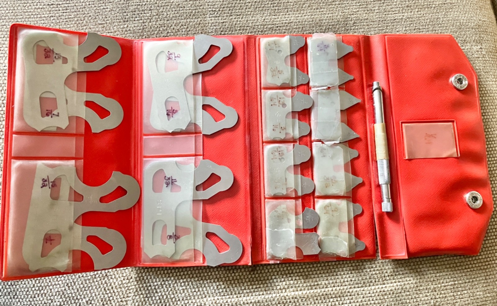 Mixed Set of Radius Gages – Mostly SPI