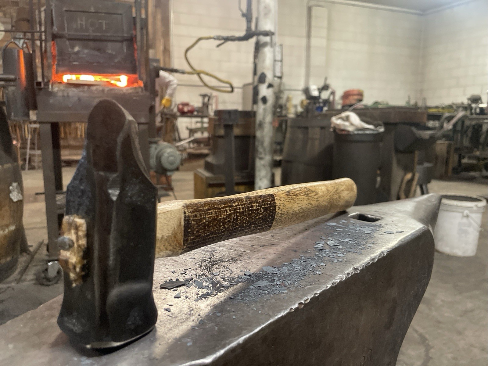 Left Diagonal Peen Forging Hammer 2LB 6OZ/ Hand Forged 4140 Steel in USA