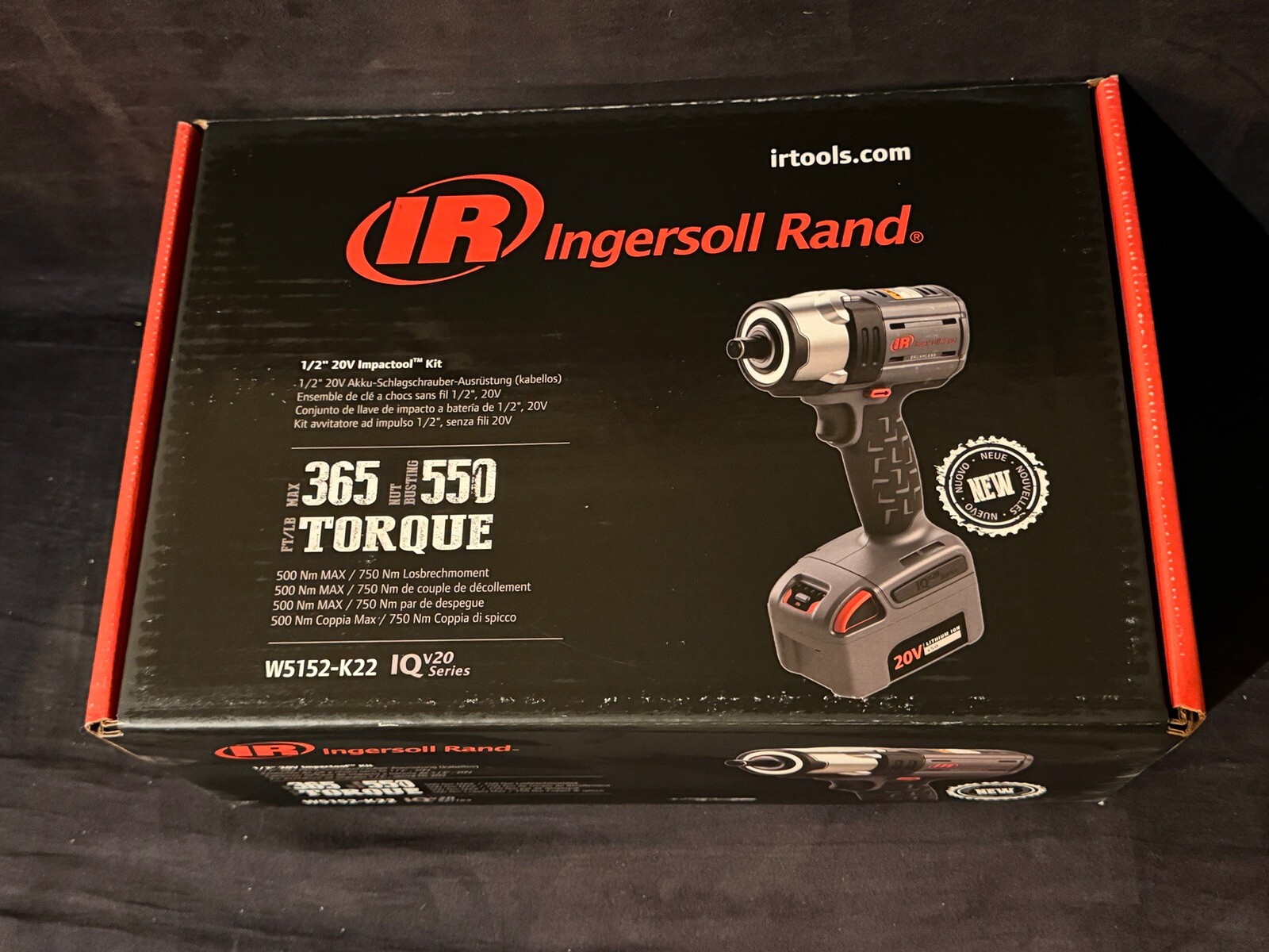 Ingersoll Rand W5152-K22 — 1/2″ 20v Impactool Kit
