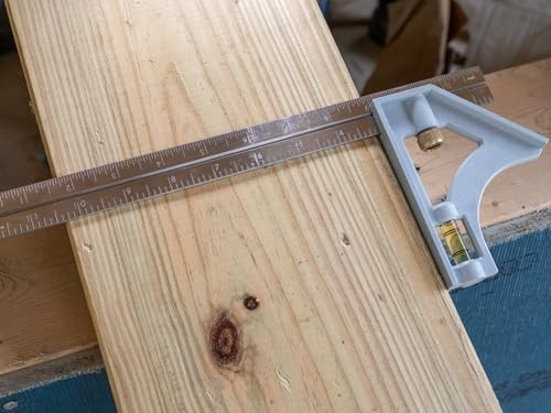 Johnson Level & Tool 415 Structo-Cast Combination Square, 12-Inch, Silver