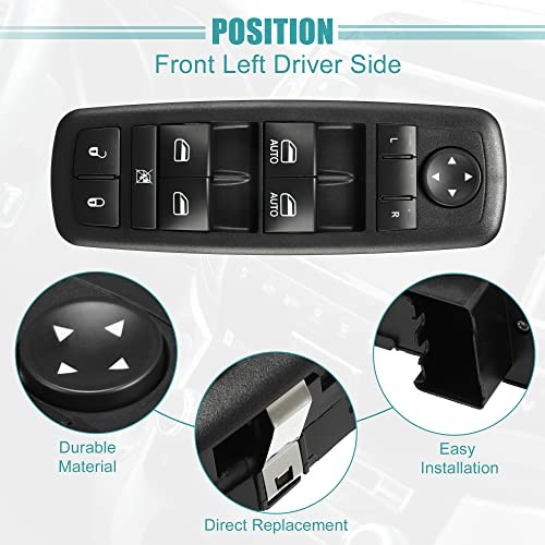 Front Left 3 Pin Master Window Switch for Town & Country Grand Caravan 4602535AI