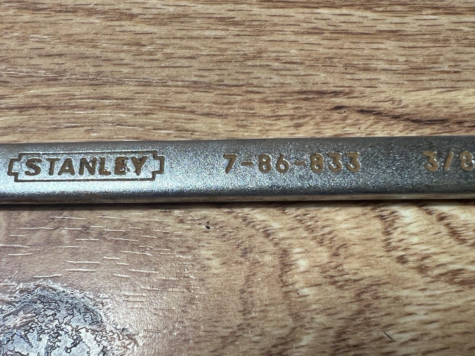 Stanley 7-86-833 3/8″ 12-Point Combination Wrench Vintage U.S.A.