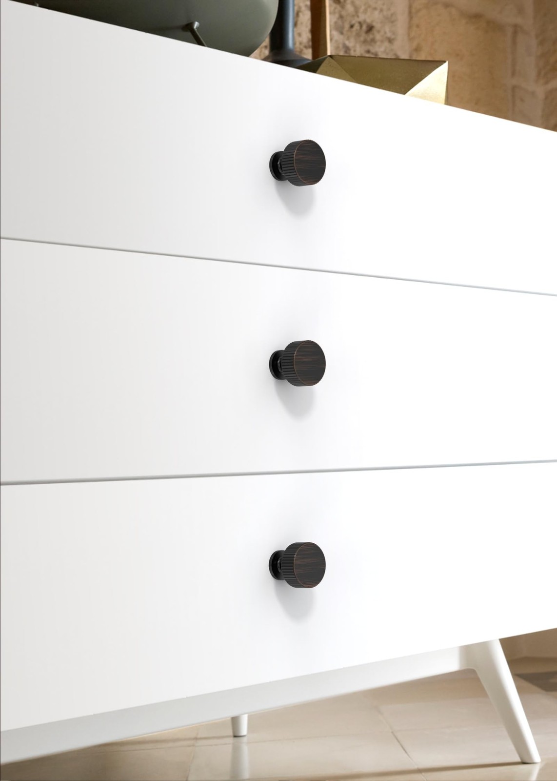 10 Pack Matte Black Cabinet Knobs 1-1/10 Inch(28mm) Single Hole Cabinet Pulls…