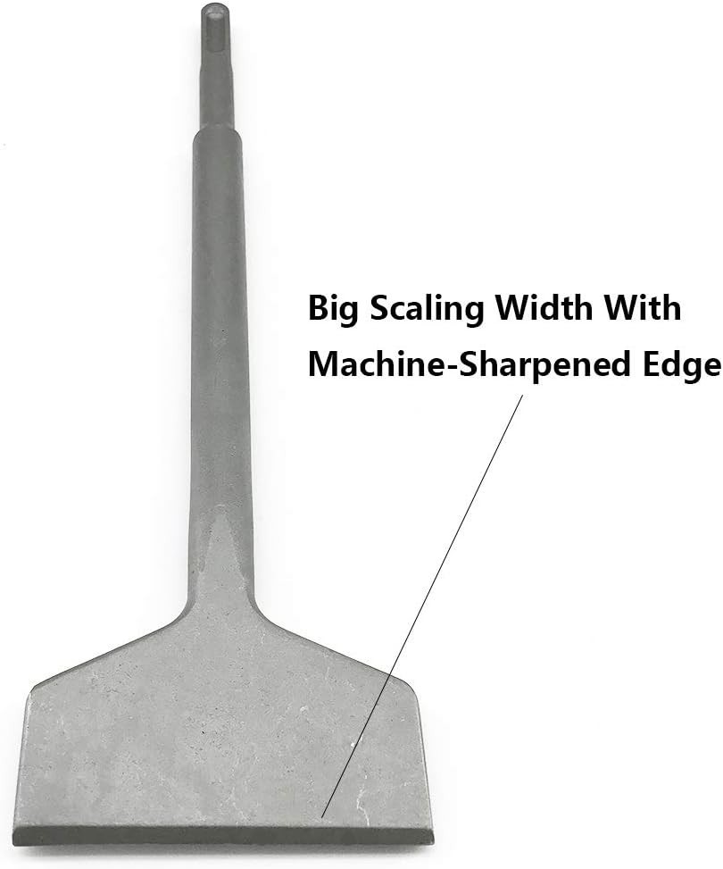 3″ x 10″ Alloy Steel SDS-Plus Tile & Thinset Scaling Chisel for Optimal Removal