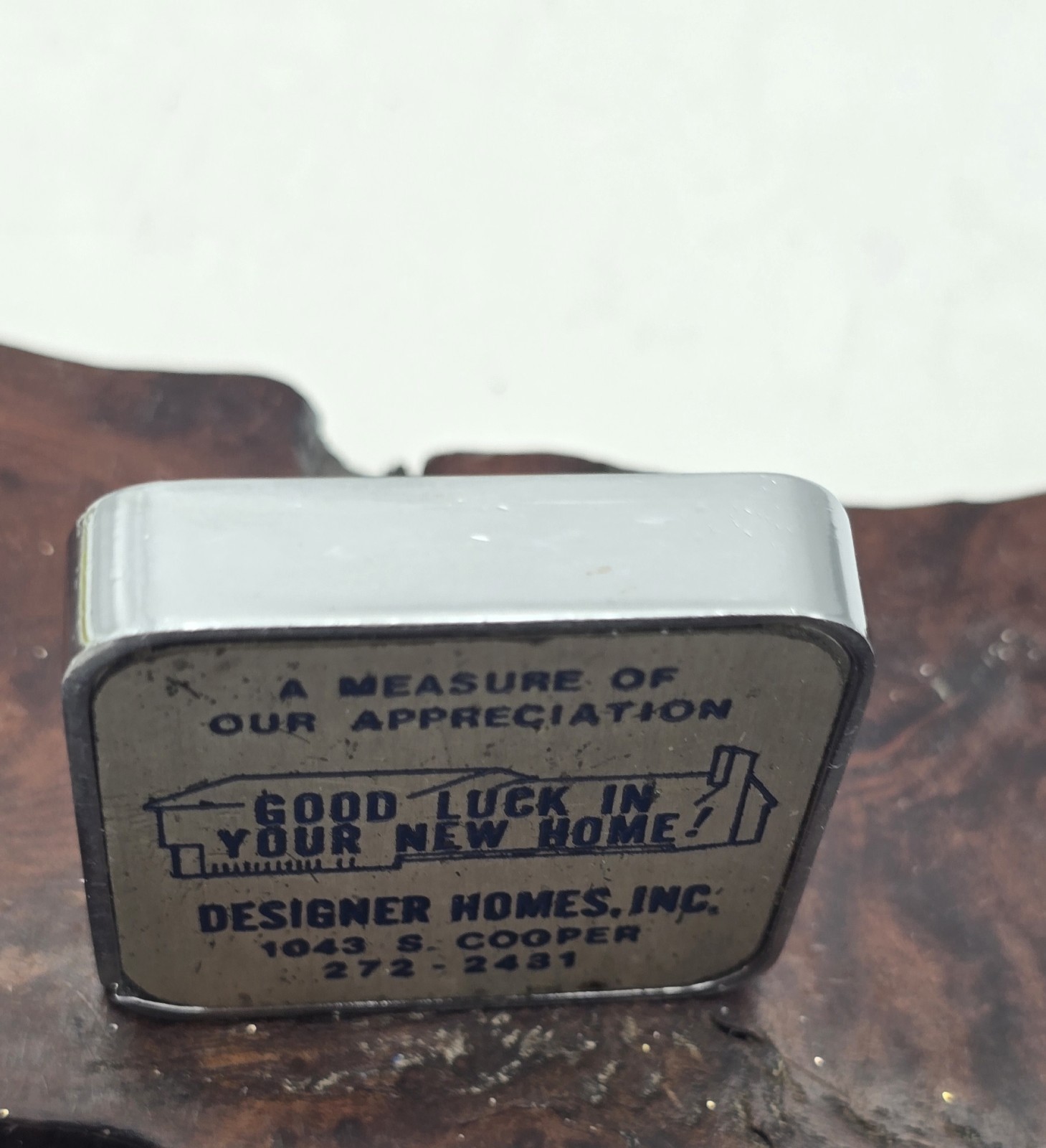 Retractable Tape Measure Advertising Designer Homes Inc. Barlow