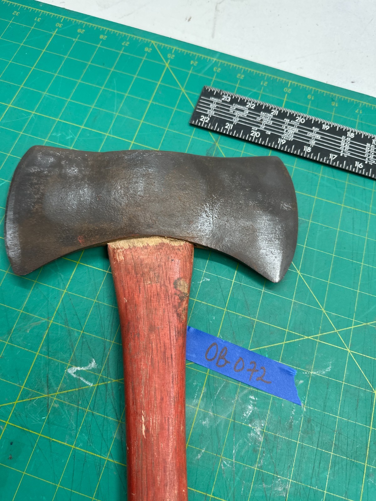 Vintage Good slash Kelly Works Double Bit Axe with Wood Handle