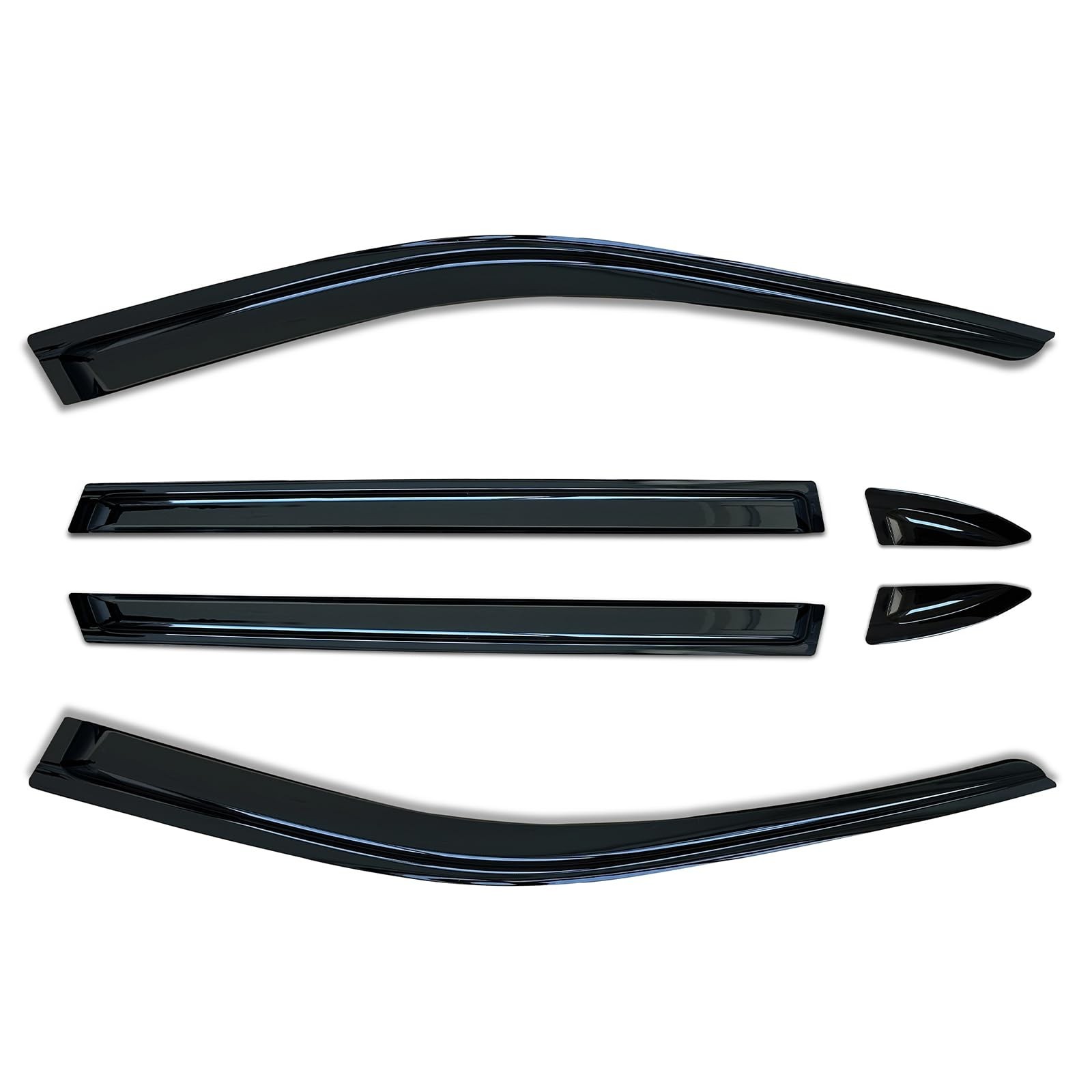 Shatterproof Out-Channel Window Deflectors for Toyota RAV4 2026+, Rain Guards…